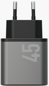 Ładowarka sieciowa Energea Ampcharge     GaN45 2xUSB-C PD/PPS/QC3.0 45W szary 6