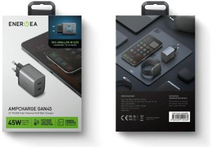 Ładowarka sieciowa Energea Ampcharge     GaN45 2xUSB-C PD/PPS/QC3.0 45W szary 7