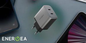 Ładowarka sieciowa Energea Ampcharge     GaN45 2xUSB-C PD/PPS/QC3.0 45W szary 8