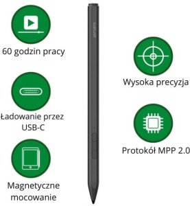 Rysik 4smarts Active Stylus Pen MPP for  Surface czarny 4