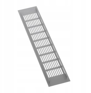 ALUMIN. VENT. GRILLE, 80X400MM, SILVER 3