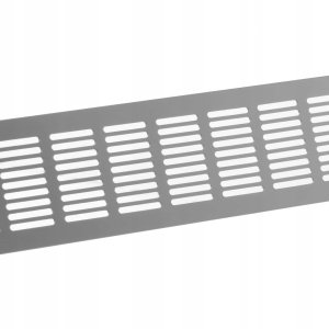 ALUMIN. VENT. GRILLE, 80X400MM, SILVER 4