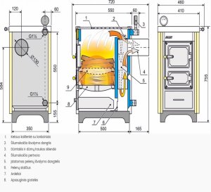 SOLID FUEL BOILER K-4CMN 8 KW 2