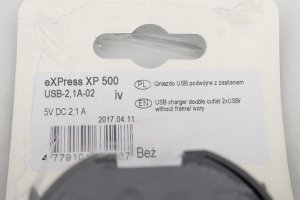 USB SOCKET 5V DC 3.4 A XP CREAM 3