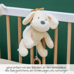 NATTOU Musical dog flannel vanilla, 30cm 2