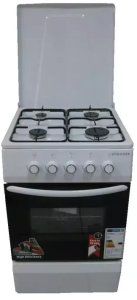 Gas stove with gas oven Schlosser FS4401MXZW 1