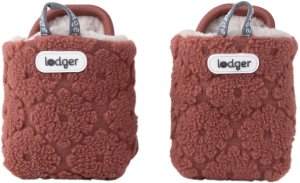 Lodger Slipper Folklore Fleece slippers 6-12 months.  Rosewood SLF 625_6-12 2
