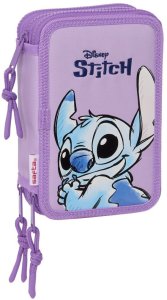 Piórnik potrójny Lilo & Stitch Sweet Niebieski Liliowy 12,5 x 19,5 x 5,5 cm 36 Części 1