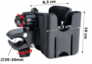 A17D UCHWYT ROWEROWY NA KUBEK TELEFON 8