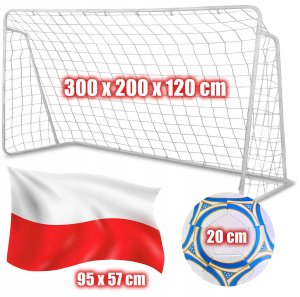 BR3 BRAMKA PIŁKARSKA METALOWA SIATKA      300X200CM 1
