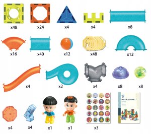 Kontext BK1 KLOCKI MAGNETYCZNE ŚWIECĄCE TOR       KULKOWY 252 el 2