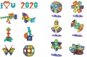Kontext BK1 KLOCKI MAGNETYCZNE ŚWIECĄCE TOR       KULKOWY 252 el 7