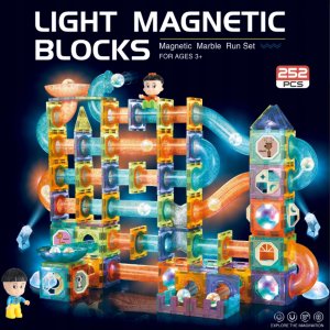 Kontext BK1 KLOCKI MAGNETYCZNE ŚWIECĄCE TOR       KULKOWY 252 el 9