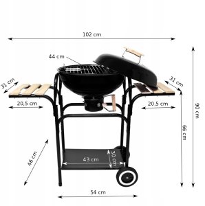 GQ5 GRILL OGRODOWY ZAMYKANY Z POKRYWĄ HQ 3