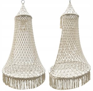 HK4 HAMAK FOTEL WISZĄCY PLECIONY GNIAZDO  QUEEN 3