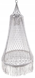 HK4 HAMAK FOTEL WISZĄCY PLECIONY GNIAZDO  QUEEN 5