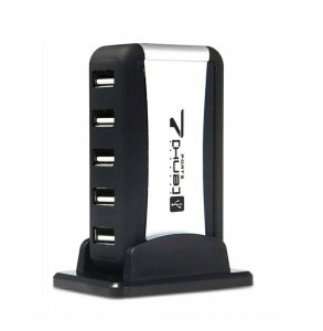 K462A HUB 2.0 USB 7 PORT + ZASILACZ NEW 5
