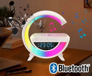 L45F GŁOŚNIKIEM BLUETOOTH LAMPKA BUDZIK     MOON 2 2