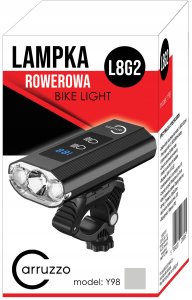 Carruzzo Lampka rowerowa z powerbankiem, 1200lm (L8G2) 6