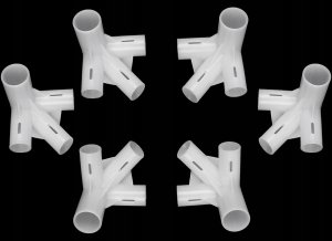 Thermaltake PC2 ZŁĄCZKI DO PAWILONU OGRODOWEGO SZEŚCIOKĄTNEGO ZESTAW 4