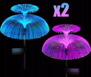 Q30F LAMPKA SOLARNA OGRODOWA MEDUZA 2SZT 11