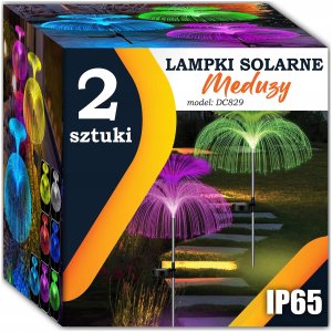 Q30F LAMPKA SOLARNA OGRODOWA MEDUZA 2SZT 9