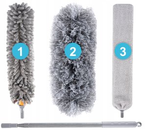 Q35B TELESKOPOWA MIOTEŁKA SZCZOTKA DO     KURZU 8