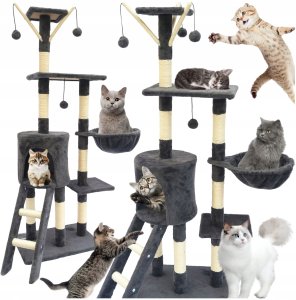 ZW2B DRAPAK DLA KOTA  WIEŻA LEGOWISKO 6   POZIOMÓW 4