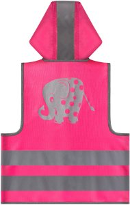 Kamizelka odblaskowa ostrzegawcza kapturem dla dzieci 80-130cm 3-6lat 10szt 8