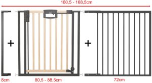 Bramka barierka rozporowa zabezpieczająca 160,5-168,5cm drzwi GEUTHER 2