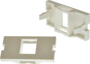Lindy 4 face plate module for 1 keystone SnapIn module for wall boxes - 60551 1