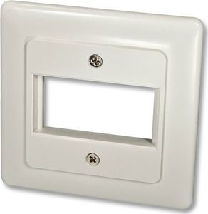 Lindy Face Plate DE for 1 SnapIn Module Face plate with cover 80x80 - 60545 1
