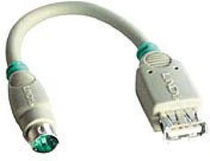 Adapter USB Lindy USB - PS/2 Biały  (70002) 1