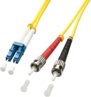 Lindy Patchcord światłowodowy LC/ST 9/125, Singlemode, 1m (47460) 1