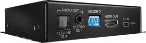 Przełącznik Lindy HDMI 2.0a 4K UHD/HDR Audio Extractor and Embedder with ARC function. Resolution up to UHD 4K 60Hz 4:4:4 and HDR10 4:2:0 - 38168 1