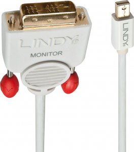Kabel Lindy DisplayPort Mini - DVI-D 5m biały (41959) 2