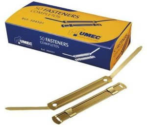 Klips do Spinania Dokumentów UMEC 100 Sztuk Złoty Metal 1