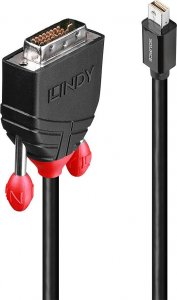 Kabel Lindy DisplayPort Mini - DVI-D 0.5m czarny (41950) 1