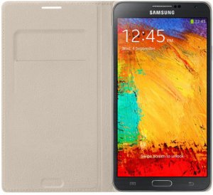 Samsung Galaxy Note 3 Flip Wallet Cover - Oatmeal standard 1