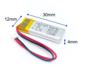 Akumulator innCraft Li-Poly 120mAh 3.7V 401230 1
