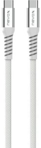 Kabel USB Nevox nevox USB-C zu USB-C Kabel 240W 1m magn. aufrollb. weiß 2