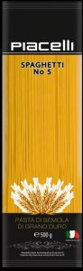 Piacelli Spaghetti No 5 Makaron z Semoliny 500 g 1