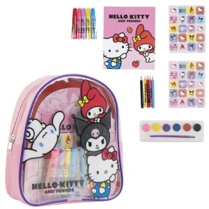Dziecięcy plecak do rysowania Hello Kitty Różowy 22 x 23 x 7 cm 1