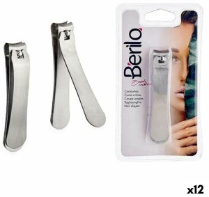 Obcinacz do Paznokci Berilo 1703240 Srebrzysty Metal (12 Sztuk) 1