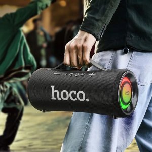 Głośnik Hoco Głośnik bluetooth LED 2 x 20W 4h HA10 czarny 2