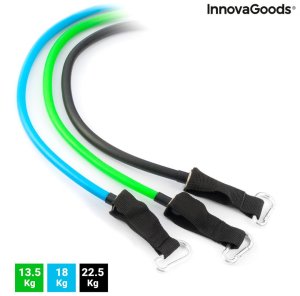 Zestaw Gum Oporowych z Akcesoriami i Przewodnikiem po Ćwiczeniach. Tribainer InnovaGoods 3 Sztuk 3