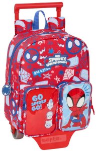 Torba szkolna z kółkami Spider-Man Rescue Niebieski Czerwony 22 x 27 x 10 cm 1