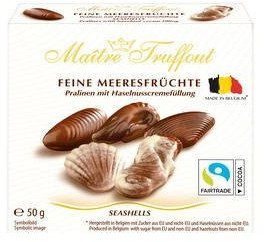 MaitreTruffout Praliny Belgijskie Muszle Morskie 50 g 1