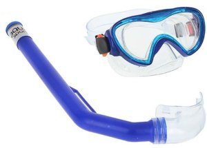 Dziecięce gogle nurkowe z rurką Junior Colorbaby Niebieski Czarny 1