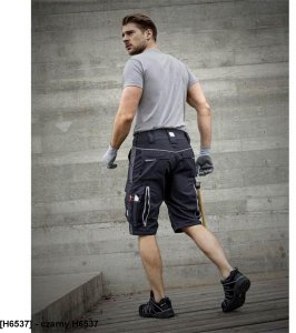 ARDON URBAN  szorty spodenki 65 % poliester, 35 % bawełna, canvas, ok. 270 g/m2 Tabiflex - stretch, 10 kieszeni   na - czarny H6537 48 1